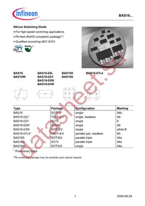 BAS 16-02V E6327 datasheet  
